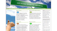 Desktop Screenshot of afpprinter.com